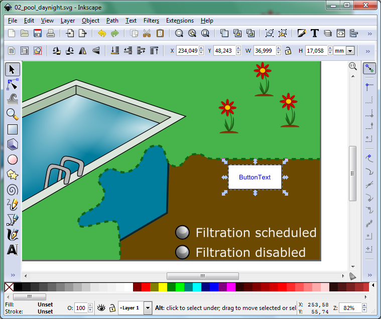 Adding button to the HMI