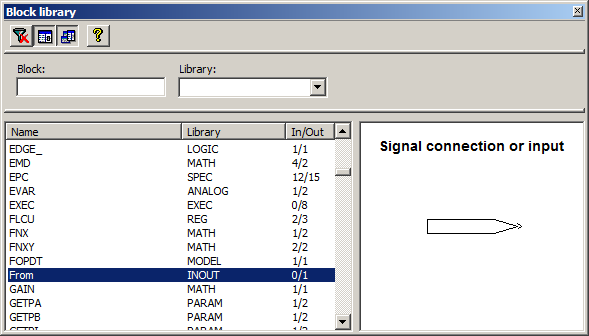 The function block named From